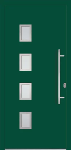 Aluminium-Eingangstüren der Reihe Modern