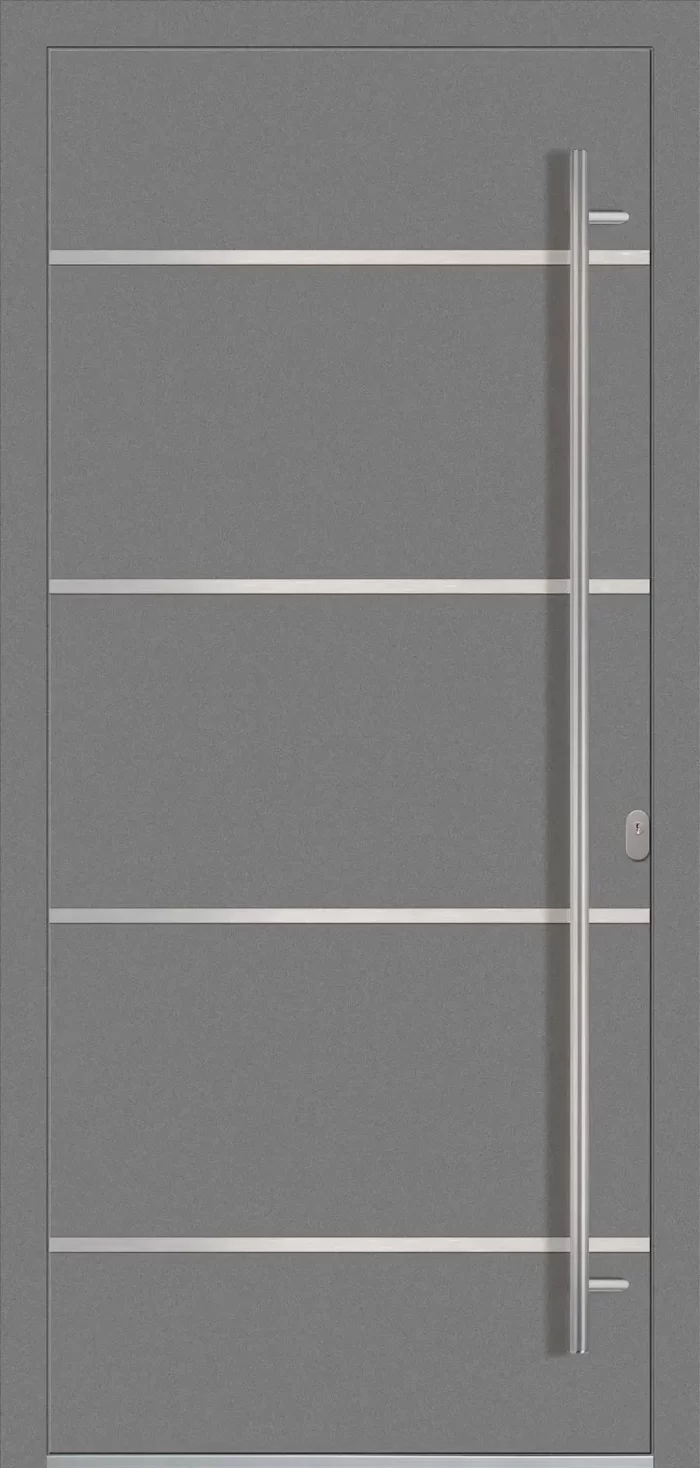 Aluminium-Eingangstüren der Reihe Modern