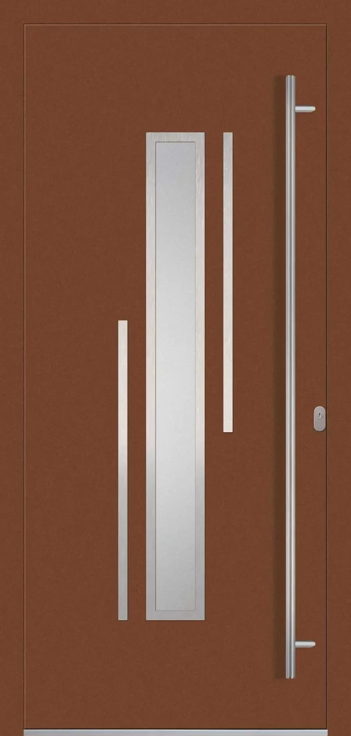 Aluminium-Eingangstüren der Reihe Modern