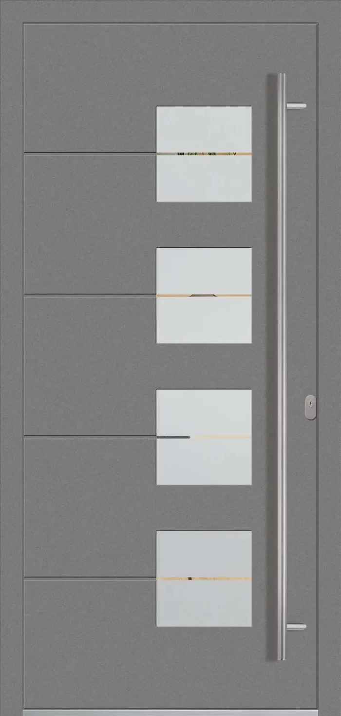 Aluminium-Eingangstüren der Reihe Modern