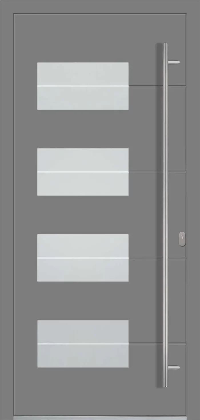 Aluminium-Eingangstüren der Reihe Modern