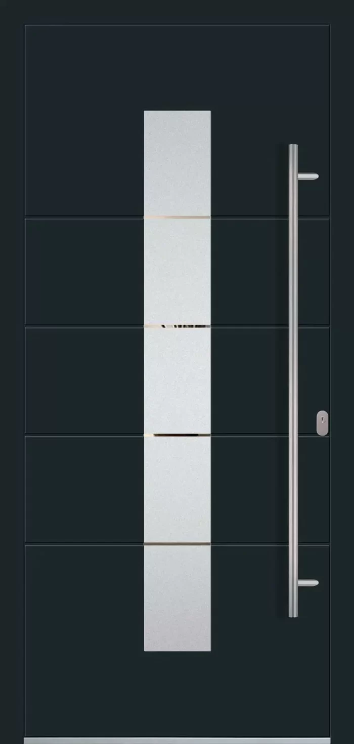 Aluminium-Eingangstüren der Reihe Modern