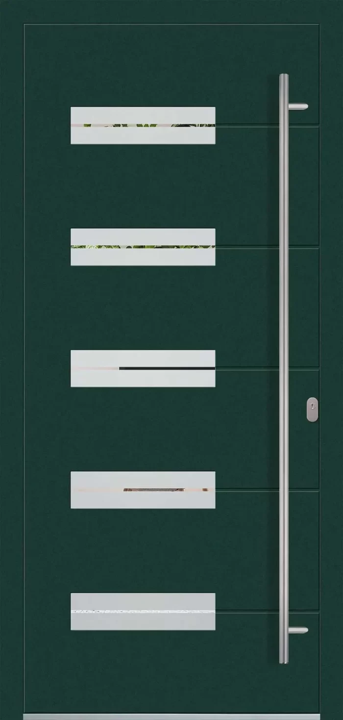 Aluminium-Eingangstüren der Reihe Modern