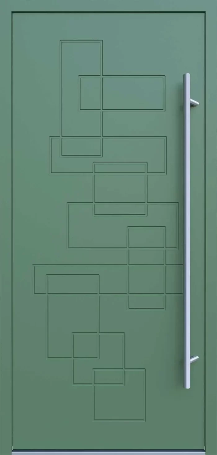 Aluminium-Eingangstüren der Reihe Modern